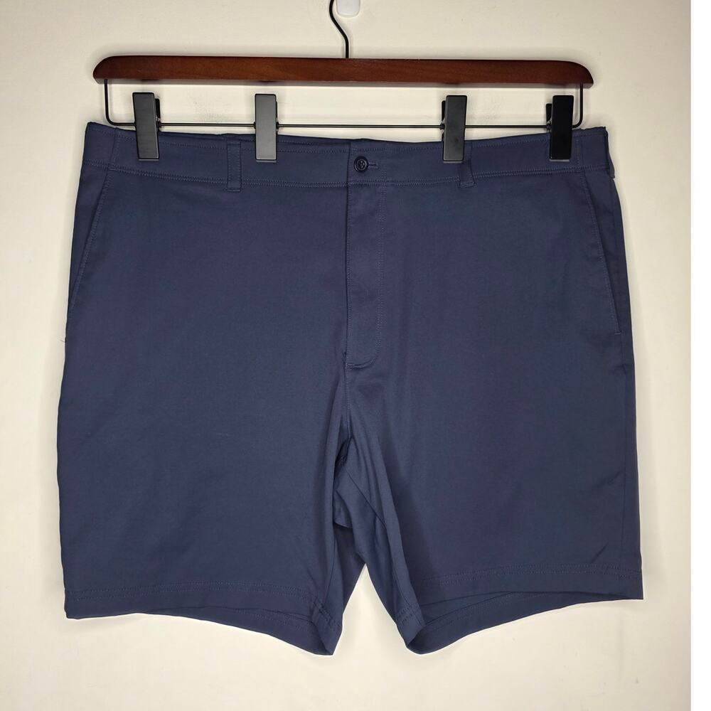Jack Nicklaus navy blue flat front golf athletic shorts - 40